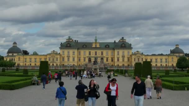 Palácio Drottningholm em Estocolmo — Vídeo de Stock