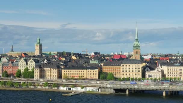 Güzel stockholm cityscape — Stok video