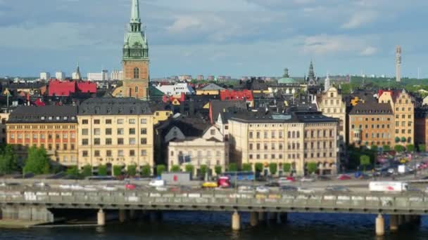 Piękny widok Stockholm — Wideo stockowe