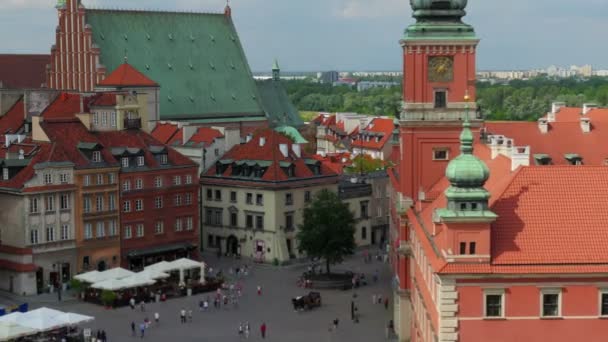 Varsóvia Praça da Cidade Velha — Vídeo de Stock