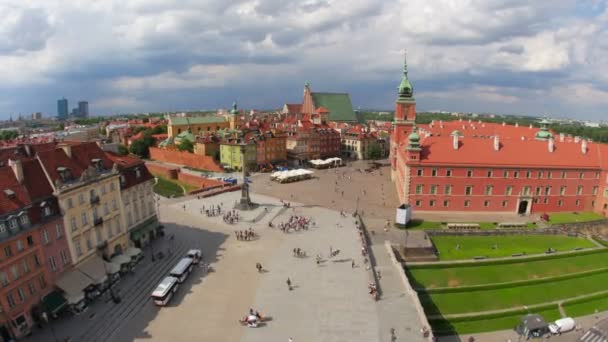 Rynek Starego Miasta w Warszawie — Wideo stockowe