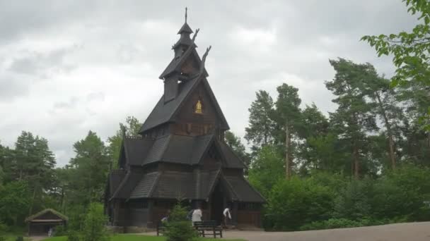 Antiga igreja stave — Vídeo de Stock