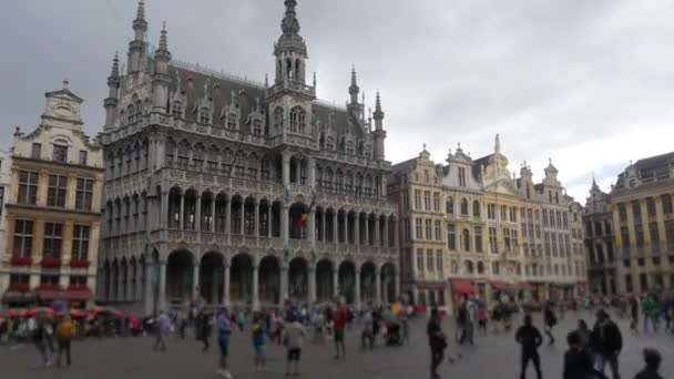 布鲁塞尔的老城市广场 — 图库视频影像