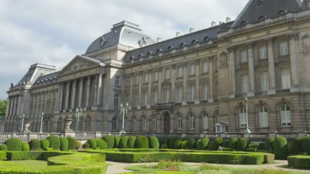 Royal palace of Brussels — Stock Video