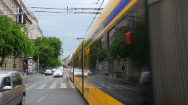 Budapeşte'de sokak trafik
