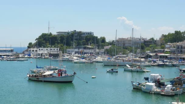 Yacht marina em Atenas — Vídeo de Stock