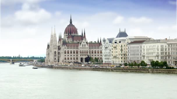 Budapeste edifício parlamentar — Vídeo de Stock