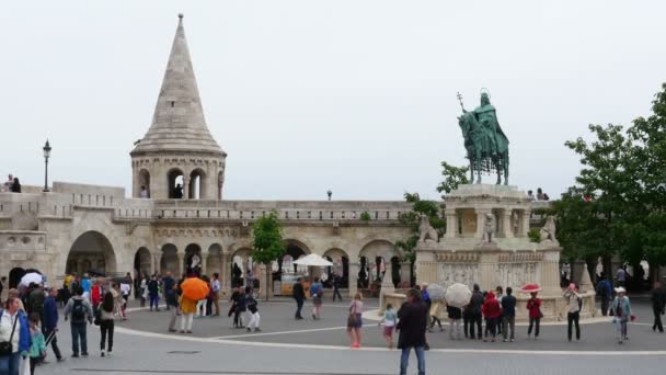 Bastione dei pescatori a Budapest — Video Stock