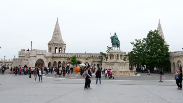 Bastione dei pescatori a Budapest — Video Stock