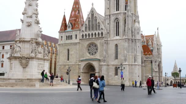 Bastione dei pescatori a Budapest — Video Stock