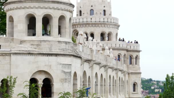 Budapest castillo vista — Vídeo de stock