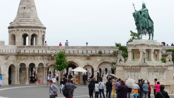 Fischer-Bastion in Budapest — Stockvideo