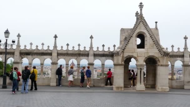 Bastião dos Pescadores em Budapeste — Vídeo de Stock