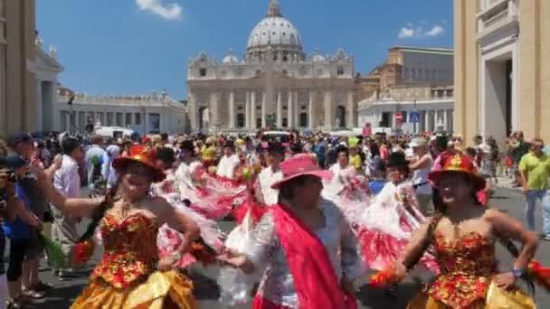 Latijnse festival in Vaticaan — Stockvideo