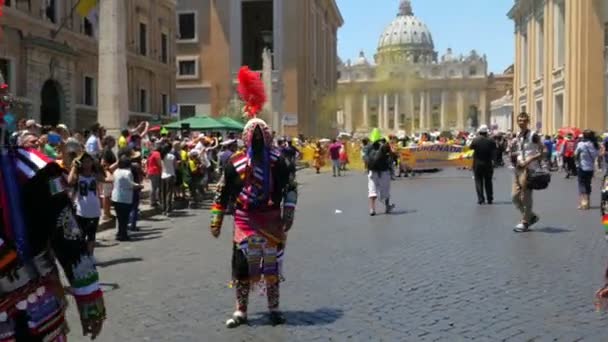 Festa latina in Vaticano — Video Stock