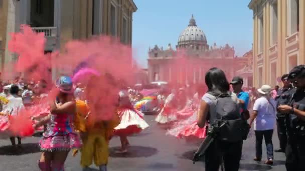 Festival latino en Vaticano — Vídeo de stock