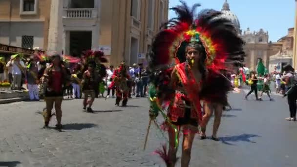 Latin festival in Vatican — Stock Video