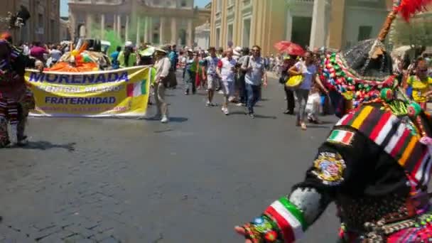 Latin festival in Vatican — Stock Video