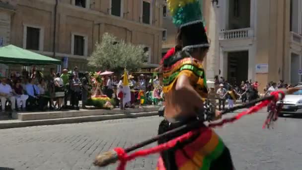 Latin festival in Vatican — Stock Video