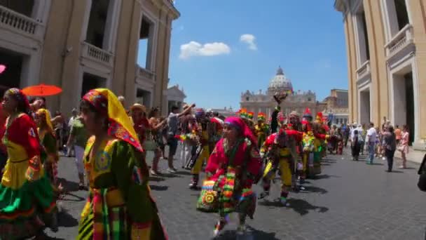 Festa latina in Vaticano — Video Stock