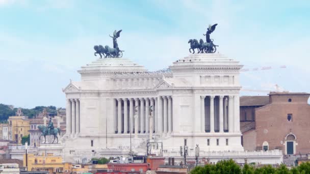 Altare della Patria in Rom — Stockvideo