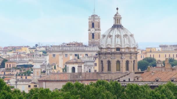 Beautiful Rome city view — Stock Video
