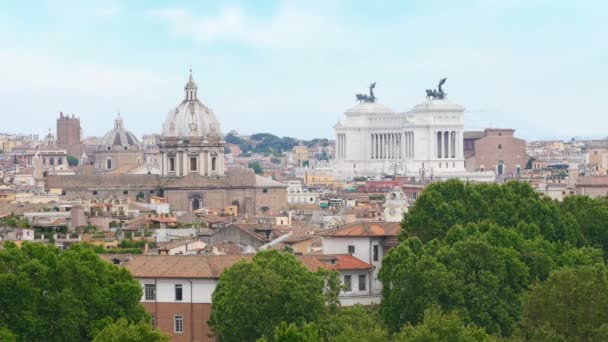 Belle vue sur Rome ville — Video