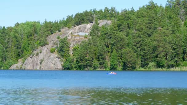 Nager dans l'eau près de Stockholm — Video