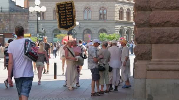 Gesang für Hasenkrishna — Stockvideo