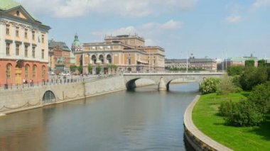 Stockholm eski şehir manzaralı