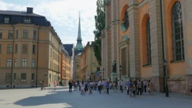 Stockholm eski şehir manzaralı