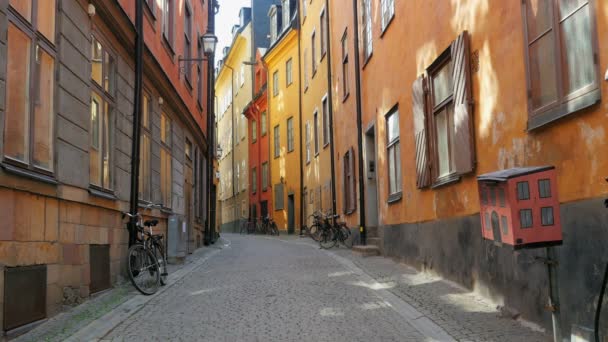 Stockholm gamla stadsutsikt — Stockvideo