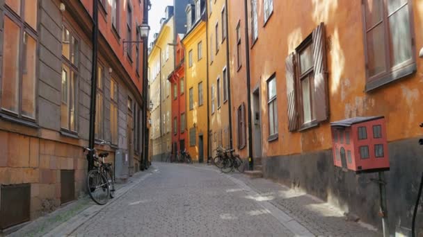 Stockholm gamla stadsutsikt — Stockvideo