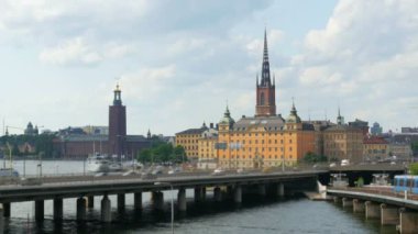Stockholm eski şehir manzaralı