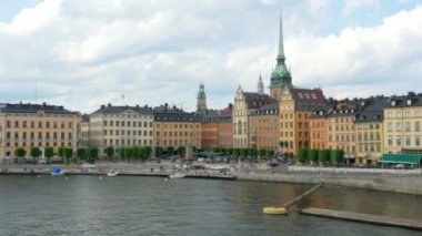 Stockholm eski şehir manzaralı