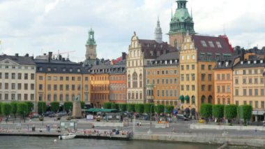 Stockholm eski şehir manzaralı