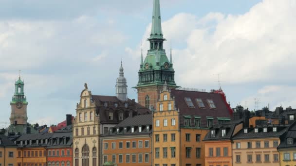 Stockholmer Altstadtblick — Stockvideo