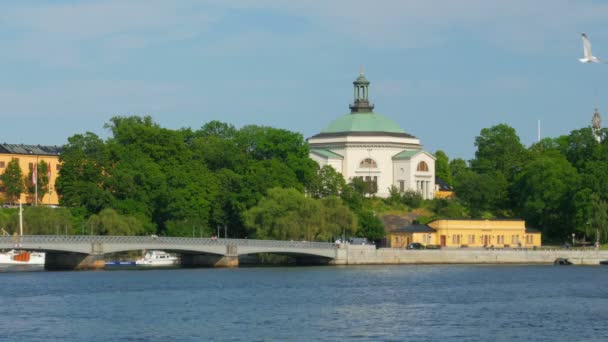 斯德哥尔摩旧城市景观 — 图库视频影像