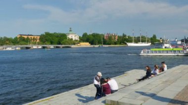 Stockholm eski şehir manzaralı