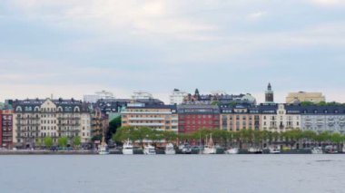 Stockholm eski şehir manzaralı