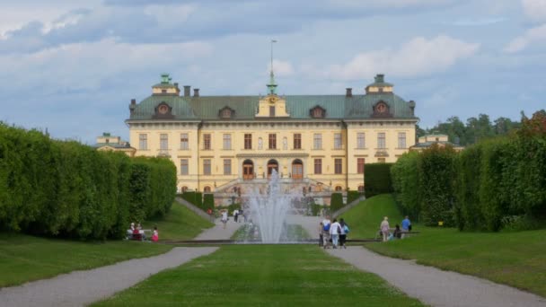 斯托克霍尔姆的drottningholm宫殿 — 图库视频影像