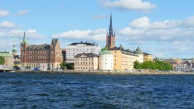Stockholm eski şehir manzaralı