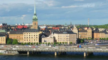 Stockholm eski şehir manzaralı