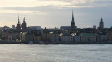 Stockholm eski şehir manzaralı