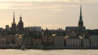 Stockholm eski şehir manzaralı
