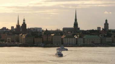 Stockholm eski şehir manzaralı