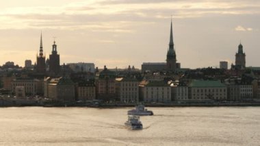 Stockholm eski şehir manzaralı