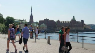 Stockholm eski şehir manzaralı