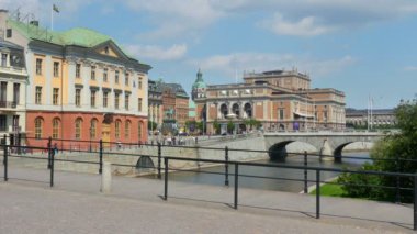 Stockholm eski şehir manzaralı