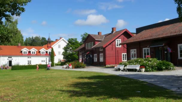 Hadeland centrala torget — Stockvideo